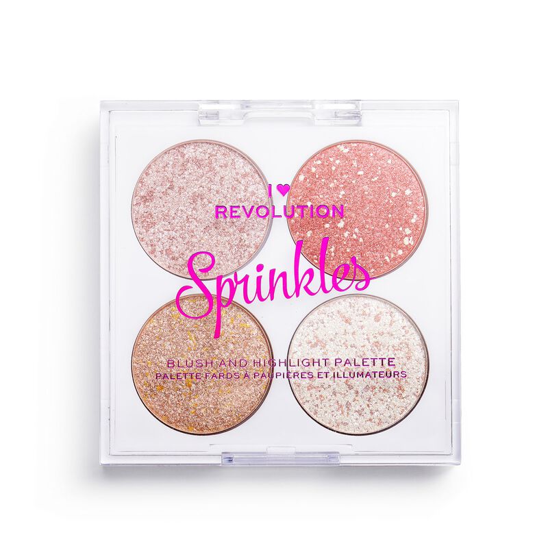 Revolution хайлайтер для лица 4-цв. I Heart Revolution Sprinkles 4x1.5g №Ice Cream Sundae