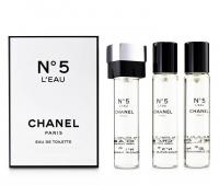 Chanel № 5 L`eau (т. в.) edt 3x20ml Refills ж