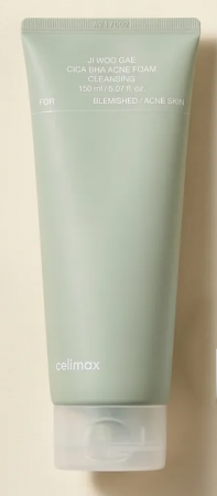 Celimax пенка очищ. с BHA-кислотой и центеллой Ji Woo Gae Cica BHA Acne Foam Cleansing 150ml